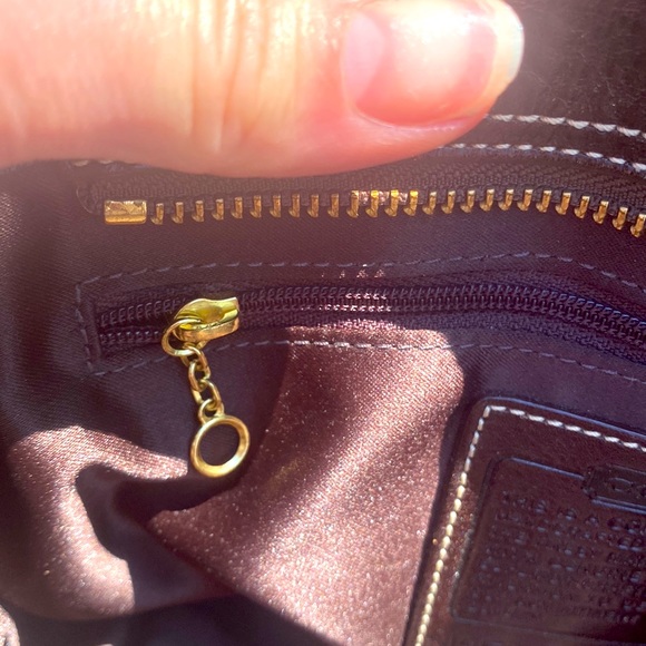 Coach | Bags | F10200 Houndstooth Hand bag | Rare Brown Tweed & leather buckled - Picture 11 of 12